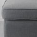 IKEA STRANDMON (ИКЕА СТРАНДМОН), Кресло/табурет для ног, Нордвалла темно-серый, 394.839.07 39483907 фото 3