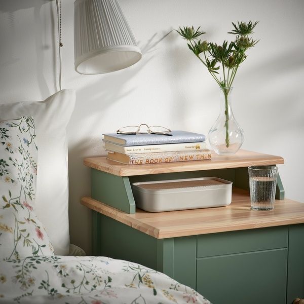 IKEA Коробка з кришкою, світло-бежева HARVMATTA, 705.552.99 70555299 фото