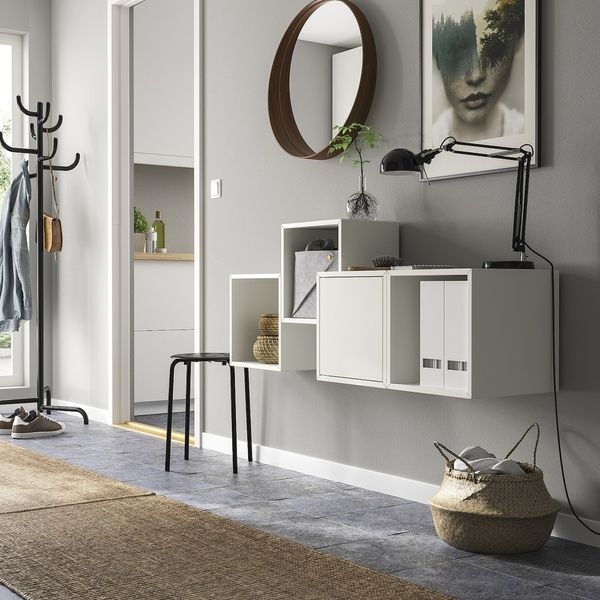 IKEA Комбинация навесного шкафа, белый EKET, 795.702.95 79570295 фото