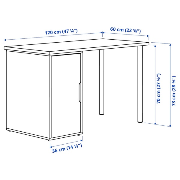 IKEA Письменный стол, белый LAGKAPTEN / ALEX, 995.214.35 99521435 фото