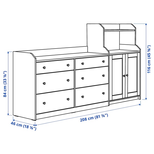 IKEA Книжкова шафа, біла HAUGA, 893.881.49 89388149 фото