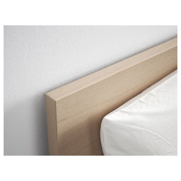 IKEA Каркас кровати с 2 ящиками для хранения, дубовый шпон, беленый/Lur&ouml;y MALM, 291.765.79 29176579 фото