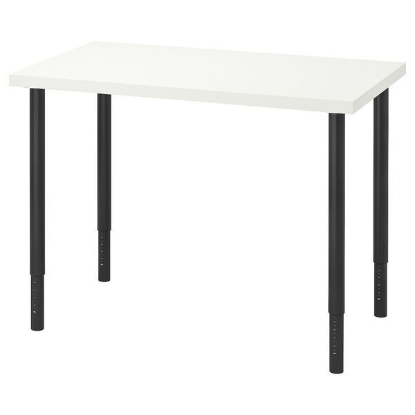 IKEA Письменный стол, белый/черный LINNMON / OLOV, 794.161.95 79416195 фото