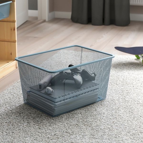 IKEA Полиця з ємностями, біло-сіра морилка зі світлої сосни TROFAST, 795.332.36 79533236 фото