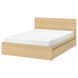 IKEA Каркас кровати с 2 ящиками для хранения, дубовый шпон, беленый/Lur&ouml;y MALM, 291.765.79 29176579 фото 5