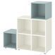 IKEA Шафа комбінована з ніжками біла/світло-сіро-блакитна EKET, 995.217.46 99521746 фото 1