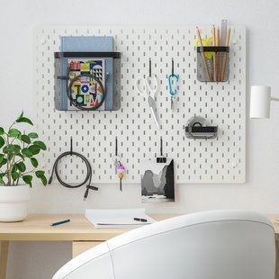 IKEA Пегборд комбінований, білий SK&Aring;DIS, 795.465.21 79546521 фото