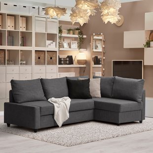 IKEA Подушка FRIHETEN (ИКЕА ФРИХЕТЕН), Подушка, Скифтебо темно-серый, 67x47 см, 204.481.60 20448160 фото