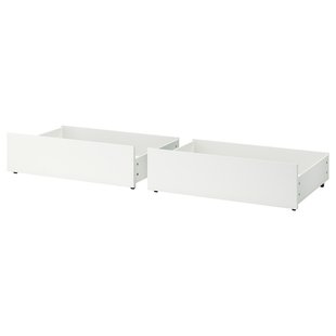 IKEA Ящики для кровати MALM (ИКЕА МАЛЬМ), Ящик для высокого каркаса кровати, белый, 402.495.41 40249541 фото