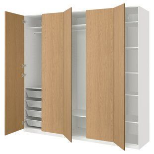IKEA Гардероб комбінований, білий/іміт. дуб PAX / STORKLINTA, 695.628.42 69562842 фото