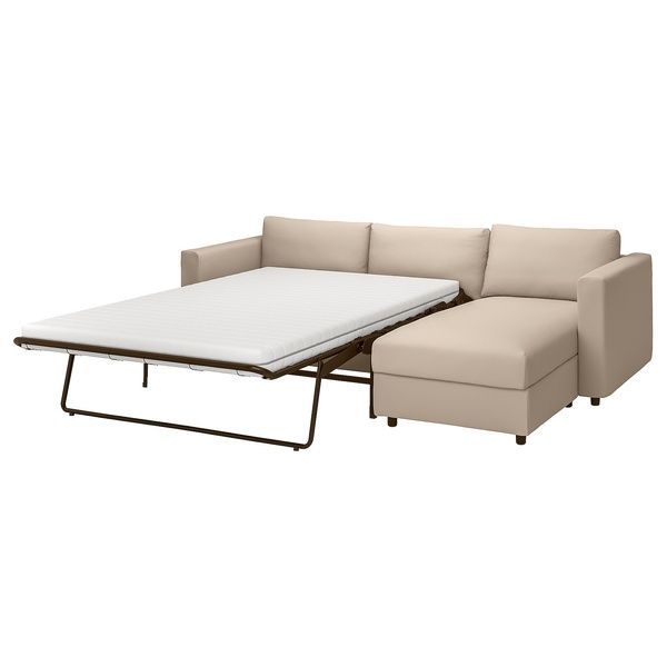 IKEA 3-місний диван з шезлонгом, Hallarp бежевий VIMLE, 495.370.66 49537066 фото