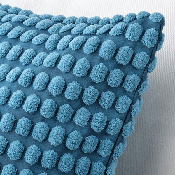 IKEA SVARTPOPPEL (ІKEA СВАРТПОППЕЛЬ), Чохол на подушку, синій, 65x65 см, 405.430.19 40543019 фото