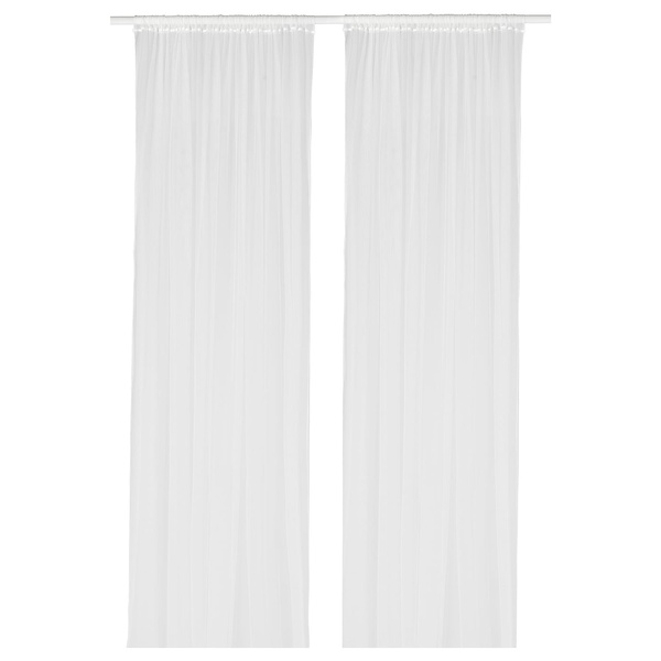 IKEA Гардины LILL (ИКЕА ЛИЛЛЬ), Гардины, 2 шт., белый, 280x300 см, 100.702.62 10070262 фото