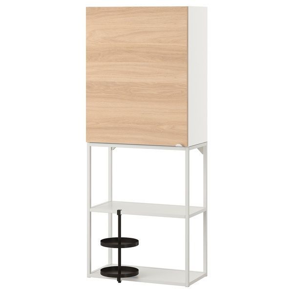 IKEA Книжкова шафа біла/іміт. дуб ENHET, 593.314.61 59331461 фото