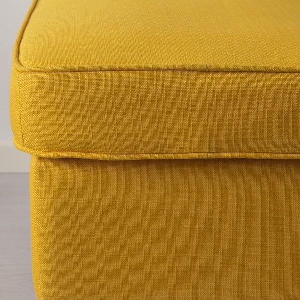 IKEA STRANDMON (ИКЕА СТРАНДМОН), Кресло/подставка для ног, Скифтебо желтый, 594.839.06 59483906 фото