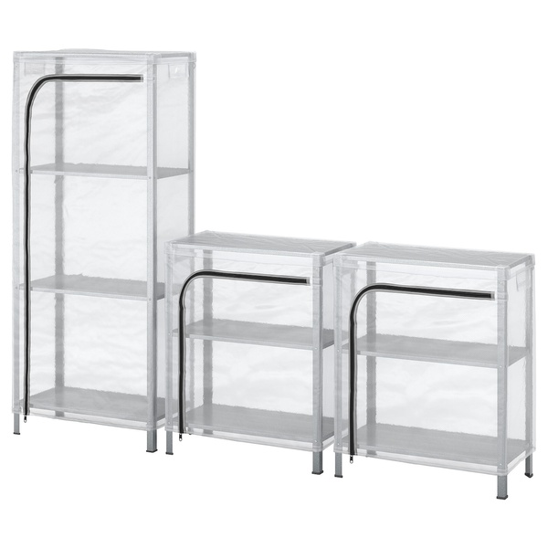 IKEA Полка с крышкой, прозрачная HYLLIS, 392.917.48 39291748 фото