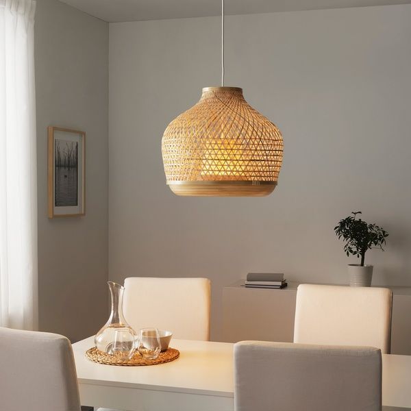 IKEA Підвісний світильник, бамбук/ручна робота MISTERHULT, 904.410.18 90441018 фото