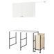 IKEA Книжный шкаф, антрацит/белый ENHET, 494.774.54 49477454 фото 2