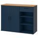 IKEA Сервант, чорно-синій SKRUVBY, 705.687.20 70568720 фото 1