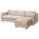 IKEA 3-місний диван з шезлонгом, Hallarp бежевий VIMLE, 495.370.66 49537066 фото 3