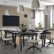 IKEA Стіл для переговорів, ясеневий шпон чорного кольору/чорний MITTZON, 395.329.98 39532998 фото 2