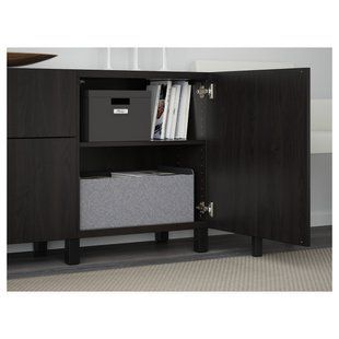 IKEA BESTA (ІKEA БЕСТО), Комбінація з висувними ящиками, Lappviken czarnybrąz, 891.956.31 89195631 фото
