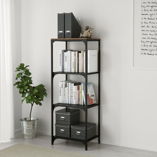 IKEA Книжкова шафа, чорний FJÄLLBO, 703.421.99 70342199 фото