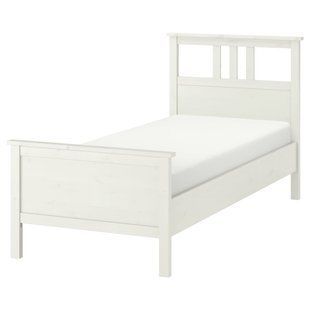 IKEA Каркас кровати, белая морилка/Лурой HEMNES, 490.095.51 49009551 фото