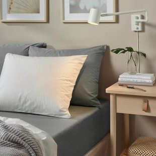 IKEA Простирадло на підшивці, сіре ULLVIDE, 703.427.74 70342774 фото