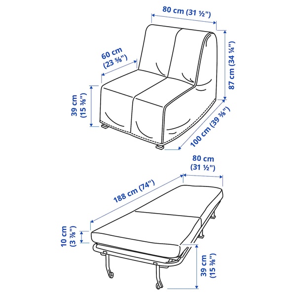 IKEA LYCKSELE MURBO (ІKEA ЛИКСЕЛЕ МУРБО), Крісло-реклайнер, Vansbro яскраво-зелений, 293.869.97 29386997 фото