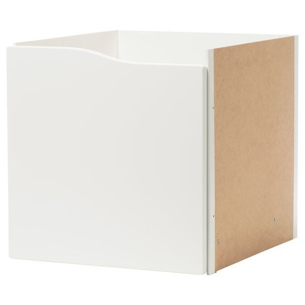 IKEA Книжкова шафа, 2 дверцята та 4 шухляди/хвиля біла KALLAX, 095.529.40 09552940 фото