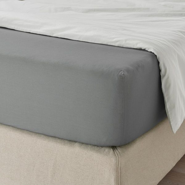 IKEA Простирадло на підшивці, сіре ULLVIDE, 703.427.74 70342774 фото