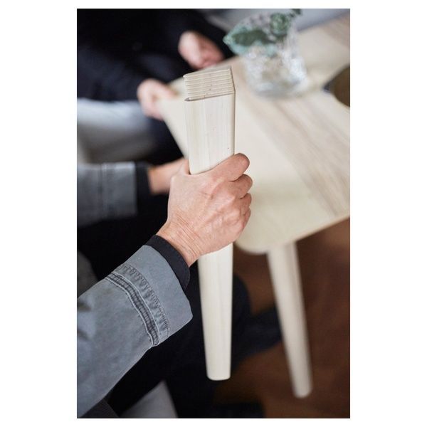 IKEA Стол и 4 стула, шпон ясеня/березы LISABO / R&Ouml;NNINGE, 392.971.18 39297118 фото