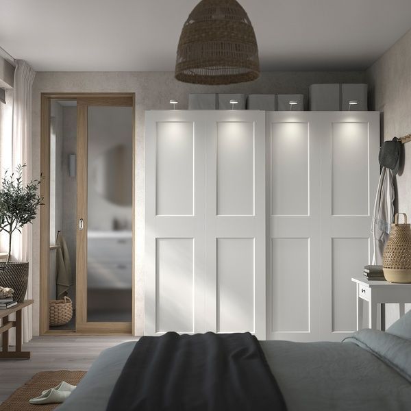 IKEA Гардеробная комбинация, белый/белый PAX / GRIMO, 394.329.70 39432970 фото