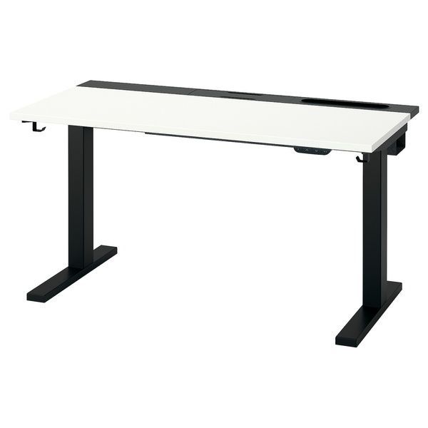 IKEA Регулируемый по высоте письменный стол, электрический белый/черный MITTZON, 095.261.16 09526116 фото