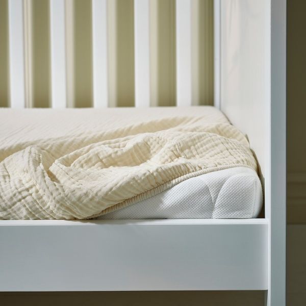 IKEA Комплект постільної білизни в дитяче ліжечко 3 од. ніжно-рожевий/бежевий GULDV&Auml;VARE, 305.885.84 30588584 фото
