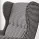 IKEA Кресло/подставка для ног, Виббербо черный/бежевый STRANDMON, 294.839.03 29483903 фото 2