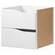 IKEA Книжкова шафа, 2 дверцята та 4 шухляди/хвиля біла KALLAX, 095.529.40 09552940 фото 5