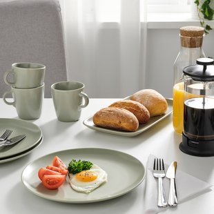 IKEA FARGKLAR (ИКЕА FÄRGKLAR), Тарелка, зеленая матовая, 26 см, 904.781.77 90478177 фото