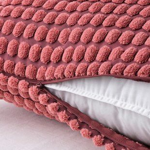 IKEA SVARTPOPPEL (ІKEA СВАРТПОППЕЛЬ), Чохол на подушку, світло-червоний, 65x65 см, 105.430.25 10543025 фото