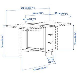 IKEA Стіл та 2 стільці, береза/червона NORDEN / ODGER, 494.407.43 49440743 фото