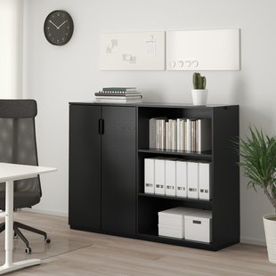 IKEA Шкаф GALANT (ИКЕА GALANT), Книжный шкаф, okl jesionowa × черный, 892.857.97 89285797 фото