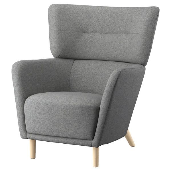 IKEA Кресло Wing, Тибблби бежевый/серый OSKARSHAMN, 205.236.11 20523611 фото