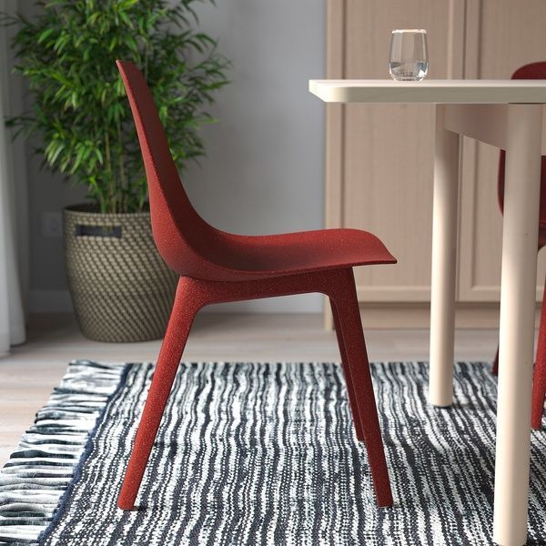 IKEA Стол и 2 стула, береза/красный NORDEN / ODGER, 494.407.43 49440743 фото