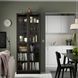IKEA Книжный шкаф со стеклянными дверцами, имитация темно-коричневого цвета. дуб BILLY / OXBERG, 194.833.19 19483319 фото 3