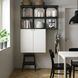 IKEA Книжкова шафа, антрацит/білий ENHET, 793.314.55 79331455 фото 1