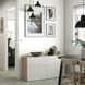 IKEA BESTA (ИКЕА БЕСТО), Комбинация regałowa с двери/ящики с организац, дуб bejcowany на бело, Selsviken блеск/белый, 120x42x65 см, 293.248.05 29324805 фото 3