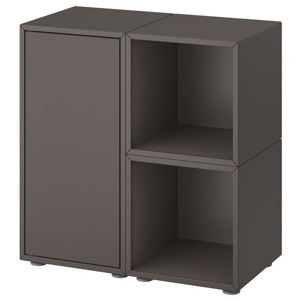 IKEA Комбінація шафа на ніжках темно-сіра EKET, 194.944.69 19494469 фото
