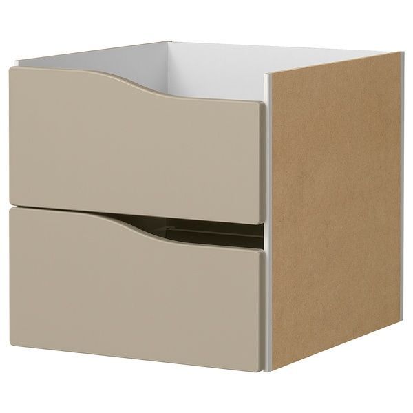 IKEA Вкладиш з 2 ящиками, бежевий KALLAX, 905.621.66 90562166 фото