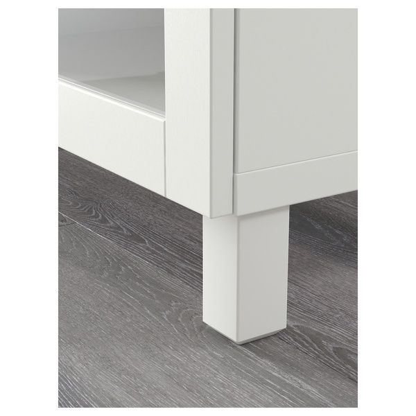IKEA Комбінація з ящиками, біле прозоре скло Lappviken/Sindvik/Stubbarp BEST&Aring;, 294.126.75 29412675 фото